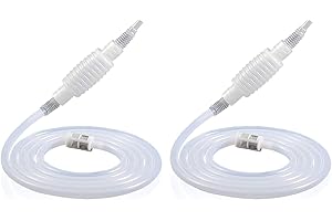 Wenxiaw 2 Pezzi Wine Making Syphon Tube Mano Impastare Sifone per Travaso Liquidi, Pompa a Sifone per Vino Filtro Strumento Birra Vino Tools Kit Sifone Filtro Soft Tube, 190cm