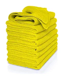 Sheen B Quality Microfiber Cloth Heavily Discounted 8 pcs - 40x40 cms - 420 GSM - 300 time washable Appearance Defect But performance excellent