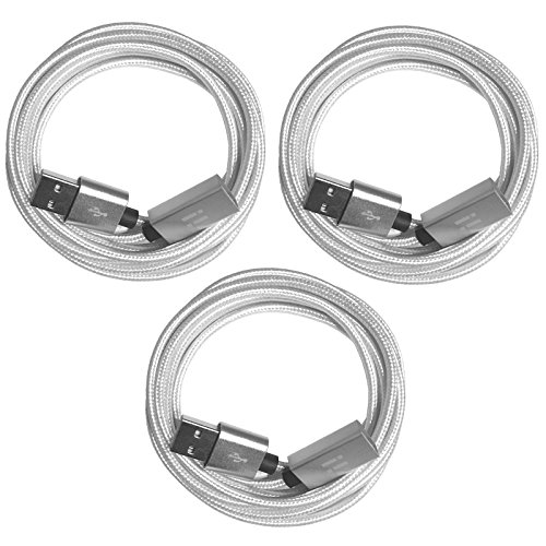 [i!®] 3in1 SET (1m + 2m + 3m ) Premium Nylon USB Verlängerung Verlängerungskabel | A-Stecker auf A-Buchse | weiß