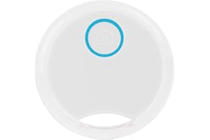 DINGLONG TOY Traceur GPS Chien, Perte Téléphone Chercheur Alarme Trouve-clés, Localisateur d'objets avec Trou pour Porte-clés, Animaux domestiques Chien Chat véhicules Enfants âgées GPS localisation (Blanche)