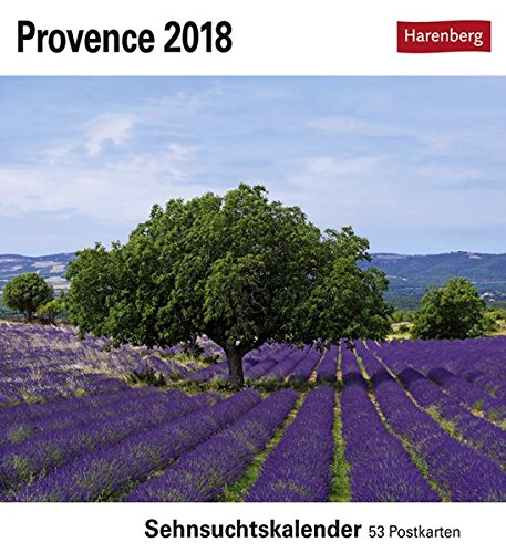 Provence - Kalender 2018: Sehnsuchtskalender, 53 Postkarten