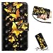 Produktbild Galaxy J3 2017 PU Leder Hülle, KANTAS Brieftasche Flip Case 3D Bling Bling Glänzen Gold Schmetterling Muster Samsung Galaxy J3 2017 Handyhülle Bookstyle Wallet Cover Taschenhülle Wallet Ledertasche mit Magnet Standfunktion Geldbeutel Schutzhülle Handseil für Samsung Galaxy J3 2017