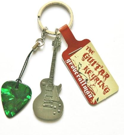 GROVER ALLMAN METAL GUITAR KEYRING LES PAUL Key chains