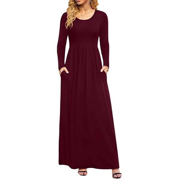 casual cotton midi dress R.Vivimos Women's Fall Gauze Dresses V Neck Long Sleeve Ruffle Tiered Flowy with Pockets (Small, Army Green) at Amazon Women's Clothing store Size:2XL 18-18.5 ( 36/37) Blazer Elegant Red V Neck or dressed up with