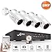 Price comparison product image ANRAN POE Security Camera System with 4 HD 1080P Superior Night Vision Cameras 1TB Hard Drive 4 Channel NVR POE CCTV Camera System (Remote Viewing, HDMI/VGA, Motion Detection, IP66 Waterproof)