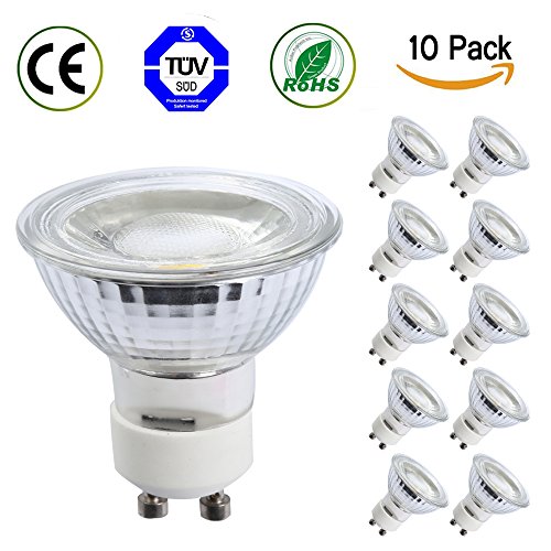 Preisvergleich Produktbild TSCDY Waterproof GU10 LED Bulbs 5W 450LM 3000K 10 Pack