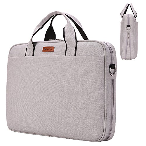 Für Apple, Dell, ASUS, 13/14/15/15.6/17.3 cm, Männer und Frauen, stoßfest, einzelne Schulter Laptop Tasche, 17,3 Zoll, Elfenbein