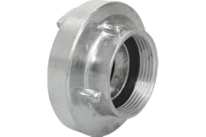 T.I.P. C 52-Storz-koppling, 1,5 tums invändig gänga - 45,48 mm, silver (inkl. nitril- tätningsring för sug- och tryckinsats)