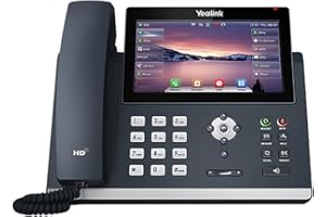 Yealink T48U Yealink Téléphone IP Tactile Ultra-élégant 16 Lignes Écran Tactile Couleur 7" Double Port USB Gigabit Ethernet PoE Adaptateur d'alimentation Non Inclus (SIP-T48U)