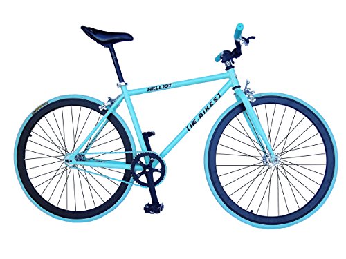 Helliot Bikes Fixie Tribeca H27 - Bicicleta Urbana, Color Azul/Turques