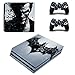 Produktbild THTB Playstation 4 Pro + 2 Controller Aufkleber Schutzfolien Set - Batman /PS4 P