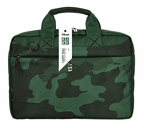 Trust Bari schlanke 13,3 Zoll Laptoptasche (für Notebooks mit Bildschirmdiagonale bis 33,8 cm (13,3 Zoll)) camouflage - 6