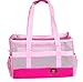 Produktbild Hundebeutel Für Hunde Und Katzen Komfort-Airline Anerkannt Unter Der Reisetasche Für Den Urlaub, Rucksack, Reisetasche Für Kleine Tiere Mit Mesh-Ober- Und -Seiten, Pink,L