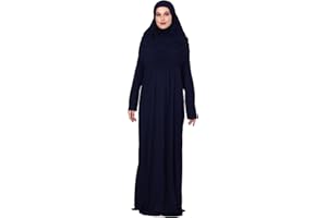 ihvan online Muslimische Gebetskleidung für Frauen, Islamisches Abaya mit Hijab, One Piece Langarm islamischen Dress