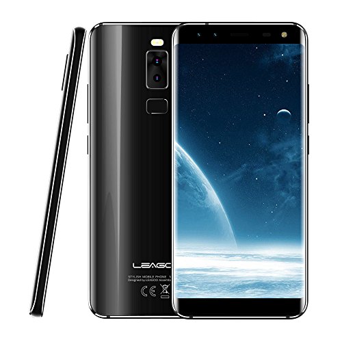 LEAGOO S8 Dual SIM Android 7.0 Handy,5.72 Zoll HD 18 9 Smartphone,MT6750T Octa core 3GB RAM + 32GB ROM (8MP +2 MP) Vordere Kamera (13MP + 2MP) RÃ¼ckfahrkamera,2940 mAh Fingerabdrucksensor- Schwarz