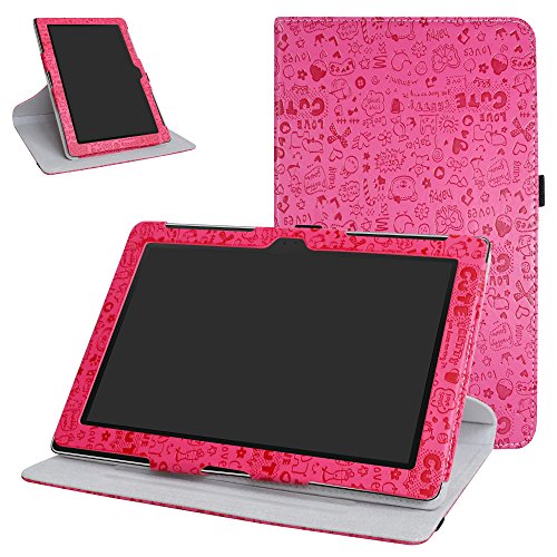 Asus Z300M / Z300C Rotación Funda,Mama Mouth 360° Rotación PU Cuero Con Soporte Funda Caso Case para 10.1