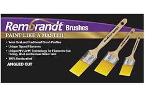 GRIPPER CLOTH Arroworthy Rembrandt- 3PK- Angled Cut Paint Brushes (6420) Boxset contains: 1.5",2",2.5"