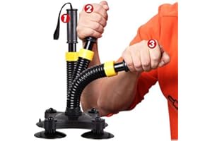 AMUSINGTAO Entrenador de muñeca y fuerza, juego de agarre de mano con brazo de acero eléctrico, estructura de resorte, resistencia, suministros deportivos, equipo muscular, lucha libre, muñeca fuerte