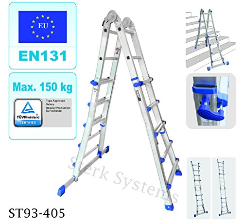 Preisvergleich Produktbild Multifunktions-Teleskop-Haushaltsleiter - 4 x 5 Sprossen
