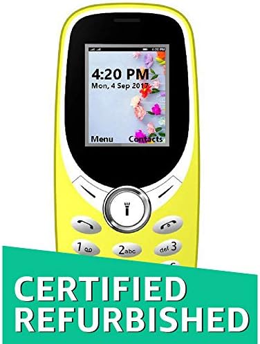 (CERTIFIED REFURBISHED) IKALL K31 Basic Feature Mobile Phone (Yellow, 64MB)