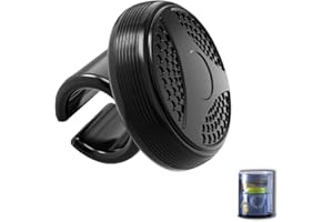 Shinever Steering Wheel Knob, [Updated Version] Universal Vehicle Spinner, Metal Bearing 360° Rotation, Skin-Touch Silicone Gel and High Clamp Force Carbon Steel Snap, Tool-free installation