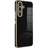 Microsonic Samsung Galaxy S24 FE i&ccedil;in Kılıf Olive Plated Siyah [Galaxy S24 FE ile Uyumlu Kılıf - Siyah]