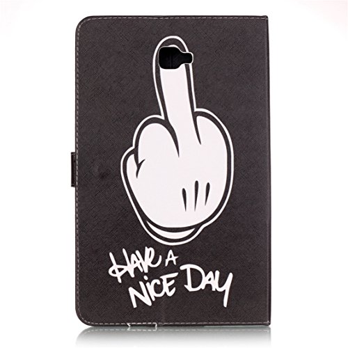 Samsung Tab A6 10.1 Hülle, Z-Newell Ultra Thin PU Leder Tasche Bookstyle Hülle Flip Case Wallet Cover mit Standfunktion Karteneinschub und Magnetverschluß für Samsung Galaxy Tab A 10.1 2016 (SM-T580 SM-T585), Stylus enthalten (Design 20) - 3