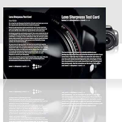 Camera Lens Sharpness Test Card  