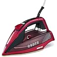 Geepas 2400W Digital Steam Iron – Digital Temperature Control, Ceramic Soleplate, 350ML Tank - Steam/Spray/Burst of Steam, Anti-Drip, Anti-Calc & Self Clean Function, Auto Shut-off - 2 Years Warranty