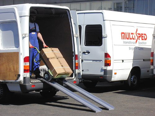Alu Verladeschiene / Auffahrrampe / Auffahrschiene 2000x150mm mit 250 kg Tragkraft (pro Paar) - 2