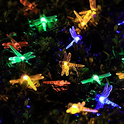 InnooLight 30er LED Solar Lichterkette Libelle Garten Außen 4,8 Meter, Solar Beleuchtung für Party, Weihnachten, Outdoor, Fest Deko usw. - 4