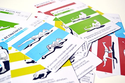 sportboXX pro Trainingskarten – Trainingsplaner mit Bodyweight Übungen ohne Geräte, Ganzkörpertraining, Bauchtrainer, Workout für zuhause - 6