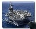 Produktbild Mauspad mit genähtem Rand, Militär USS Carl Vinson (CVN 70) Kriegsschiff Rutschfeste Gummi-Mousepad