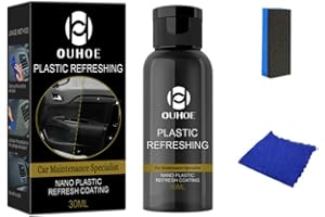 ZYNCUE 30ML Plastic Parts Refurbish Agent, Nano Plastic Refreshing Coating, Car Plastic Restorer previene el envejecimiento de secado, Cuidado de plástico para coches, Camión