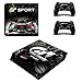 Produktbild Playstation 4 Slim + 2 Controller Aufkleber Schutzfolien Set - GT Sport /PS4 S