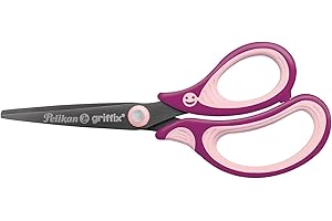 ‎PELIKAN Pelikan griffix Schulschere spitz, Schere für Rechtshänder, Sweet Berry, 1 Stück