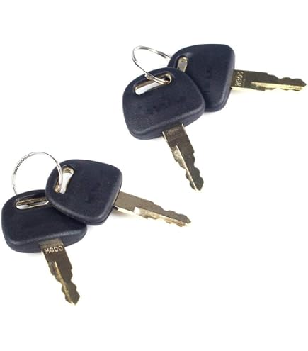 Clés D'allumage Pour Pelle Excavatrice Hyundai Série 9 - Lot De 2, Référence 21Q4-00090, Bouton Poussoir Argenté - 5