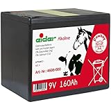 Weidezaun Trockenbatterie ALKALINE 9 Volt 160ah für Weidezaungerät 9V l lange Laufzeit