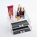 MultiWare Make Up Box Transparent Cosmetic Organizer Acrylic 2 Drawer Style A