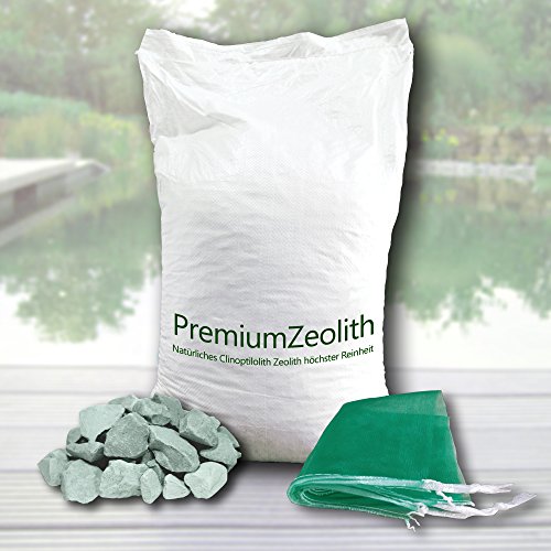 25 kg ZEOLITH 16-32 mm +2 Filtersäcke Filtermaterial Teichfilter Aquarium Gartenteich Filtermedium Filter Phosphatbinder Zeoliet Celolit Zelolit Zeolite Naturmineral - 2