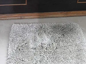 Prinee Home Decors Microfiber Shaggy Diamond Design Carpet (d grey0 9x6