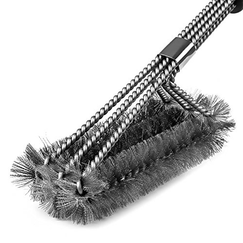 Cooleaf 18″ BBQ Grillbürsten, 304 Edestahlbürste Perfekt für gewerblichen Einsatz, Outdoor und Camping - 3