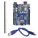 Produktbild KeeYees UNO R3 ATmega328P CH340 Microcontroller Entwicklungsboard Kompatibel mit Arduino UNO R3 IDE mit USB-Kabel sowie 2.54mm 40Pin Stiftleiste