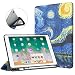 Produktbild TiMOVO iPad 9.7 2018 Hülle, Ultradünne Schutzhülle Ständer mit Bleistift Halter Auto Schlaf/Wach Funktion für Apple iPad 9.7-inch 2018 Released Tablet - Sterne Nacht