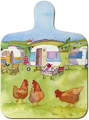 GLAMPING - CARAVAN/ CAMPING - Emma Ball Colourful Mini Kitchen Chopping Board - 23.5cm