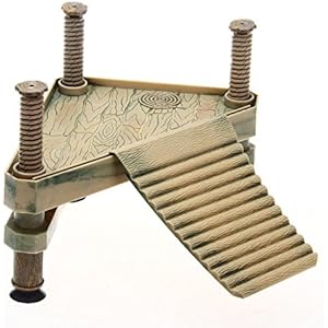 Terrarium Aquarium Plattform mit Saugnapf Rampe Dekoration Dekor für Reptile Schildkröte Frosch ( Größe M ) - Sonnenbad Pier Schwimmende Fels Ornament Landschaft Versteck Basking Dock