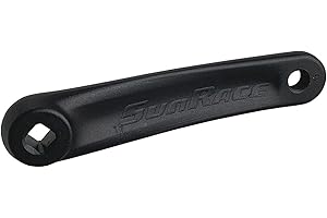 SUNRACE Biela Izquierda SUN RACE, Aluminio, 175mm, Negra