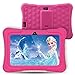 Price comparison product image Dragon Touch Y88X Plus Kids Tablet Android 7 inch IPS Display Quad Core 1GB Ram 8GB Rom WIFI Bluetooth G-sensor Cameras Kidoz & Google Play Pre-Installed with Pink Case