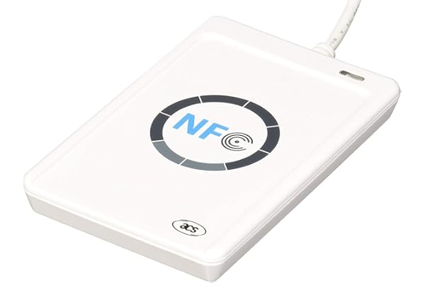 ACS ACR122U USB 2.0 Blanc Lecteur de Cartes à Puce (Windows 2000,Windows 2000 Professional,Windows 7 Home Basic x64,Windows 7, Android, ISO 14443, CE, FCC, KC, VCCI, PC/SC, CCID, USB)