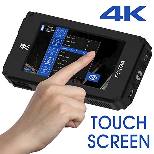 Fotga DP500IIIS A50T 5" Touch Screen FHD Vidéo sur Caméra de Terrain 1920 x 1080, 700 CD/m2, Prend en Charge l'entrée/Sortie HDMI 4K, Double Plaque de Batterie NP-F